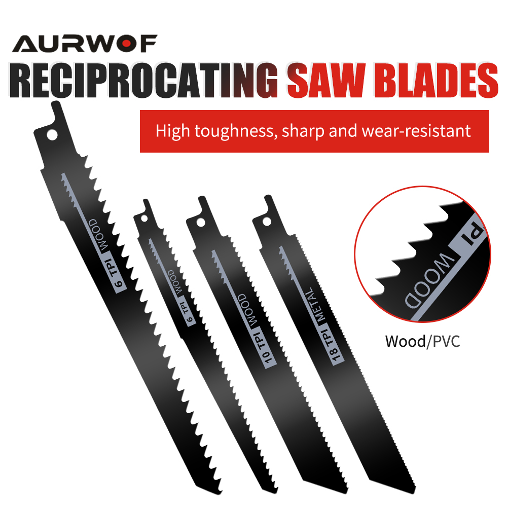 Reciprocating Saw Cordless - AURWOF 무선 전기 왕복 톱 배터리