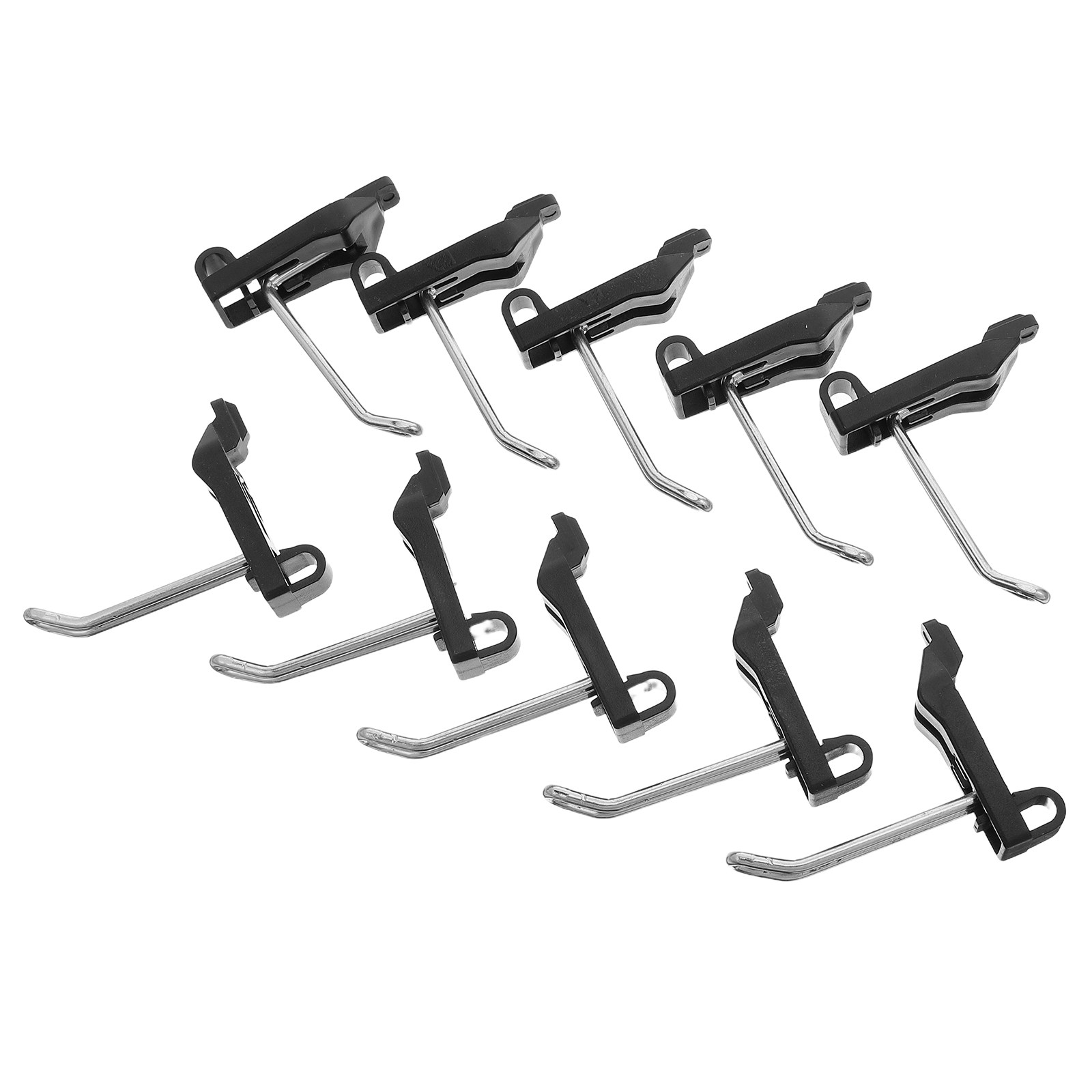 Power Tools Holder - 10개입 튼튼한 슬롯형 페그보드 훅, 금속