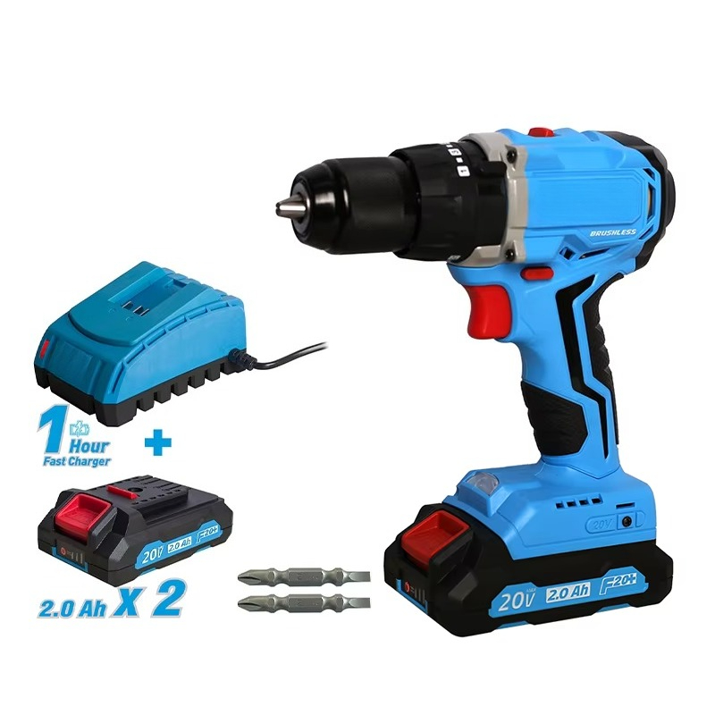 Power Tools Cordless - 20V 무선 브러시리스 드릴 파워툴 세트