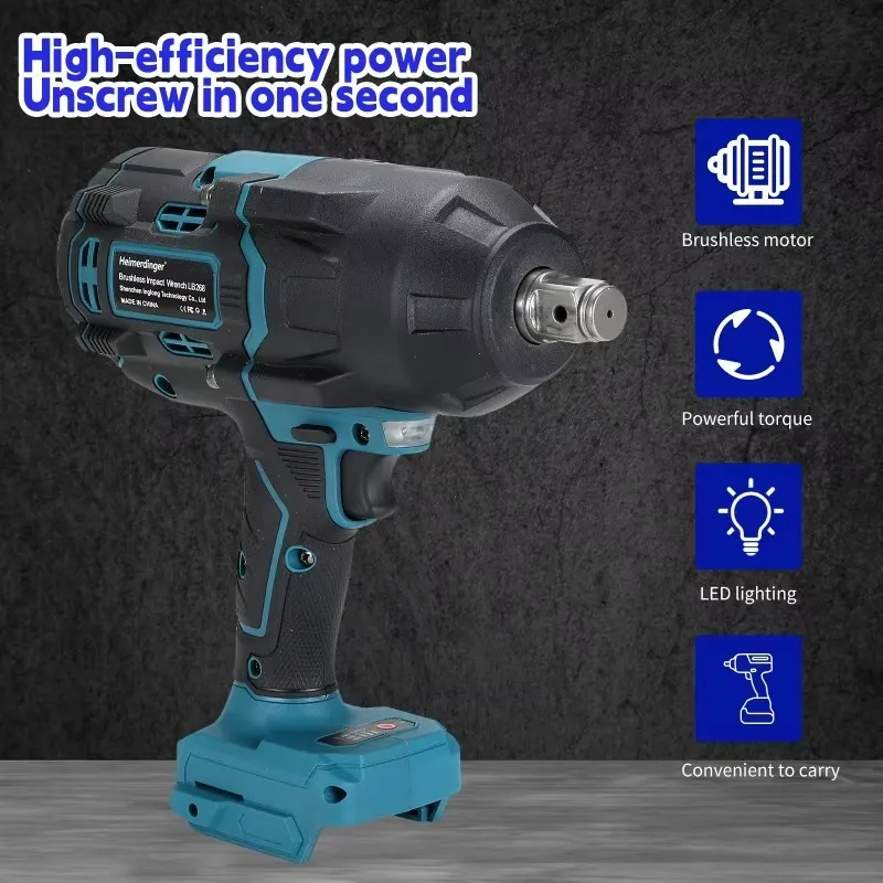 Heimerdinger 1600N 무선 브러시리스 임팩 - Power Tools Cordless 리뷰 및 가격