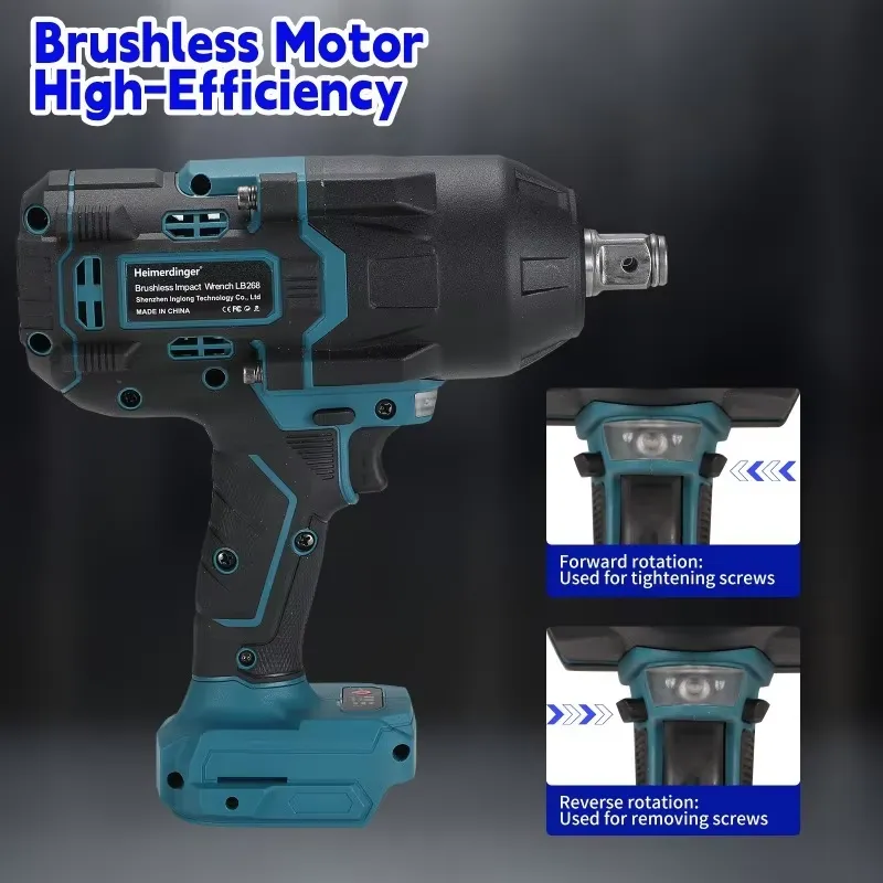 Heimerdinger 1600N 무선 브러시리스 임팩 - Power Tools Cordless 리뷰 및 가격