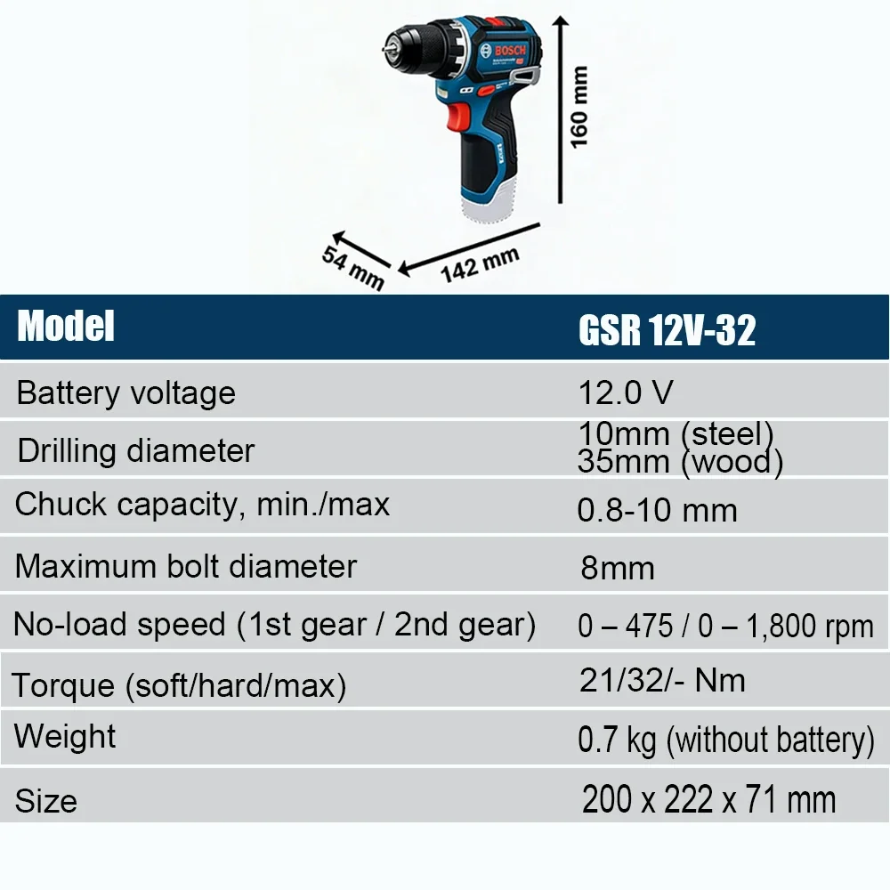 보쉬 프로페셔널 GSR 12V-32 무선 브러시리스 드 - Power Tools Cordless 리뷰 및 가격