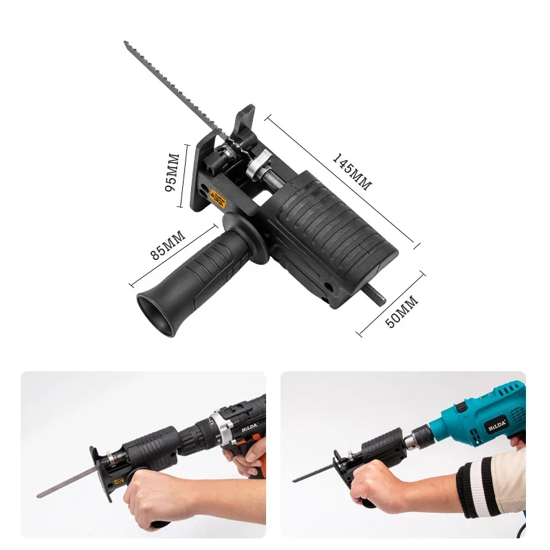 전기톱으로 개조된 전동 드릴, 왕복톱 어댑터 액세서리( - Reciprocating Saw Cordless 리뷰 및 가격
