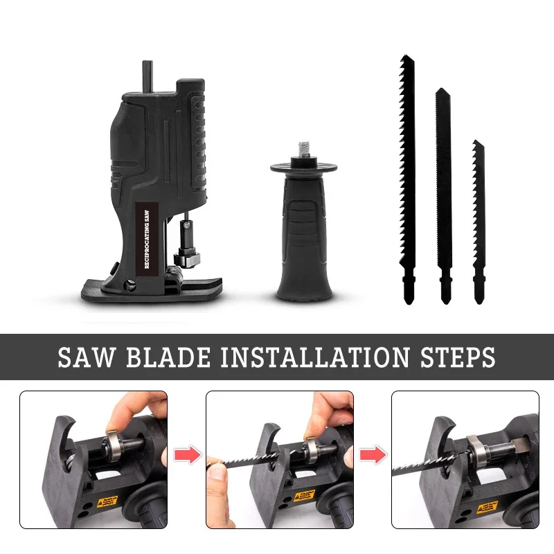 전기톱으로 개조된 전동 드릴, 왕복톱 어댑터 액세서리( - Reciprocating Saw Cordless 리뷰 및 가격