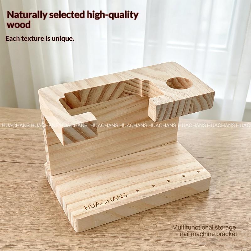 1Pcs 여름 네일 드릴 머신 비트 나무 홀더 네일 트 - Power Tools Holder 리뷰 및 가격