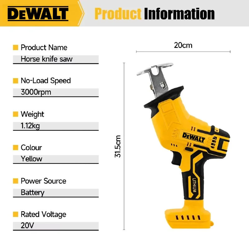 Dewalt 브러시리스 왕복톱 2800RPM 전기톱 다 - Reciprocating Saw Cordless 리뷰 및 가격