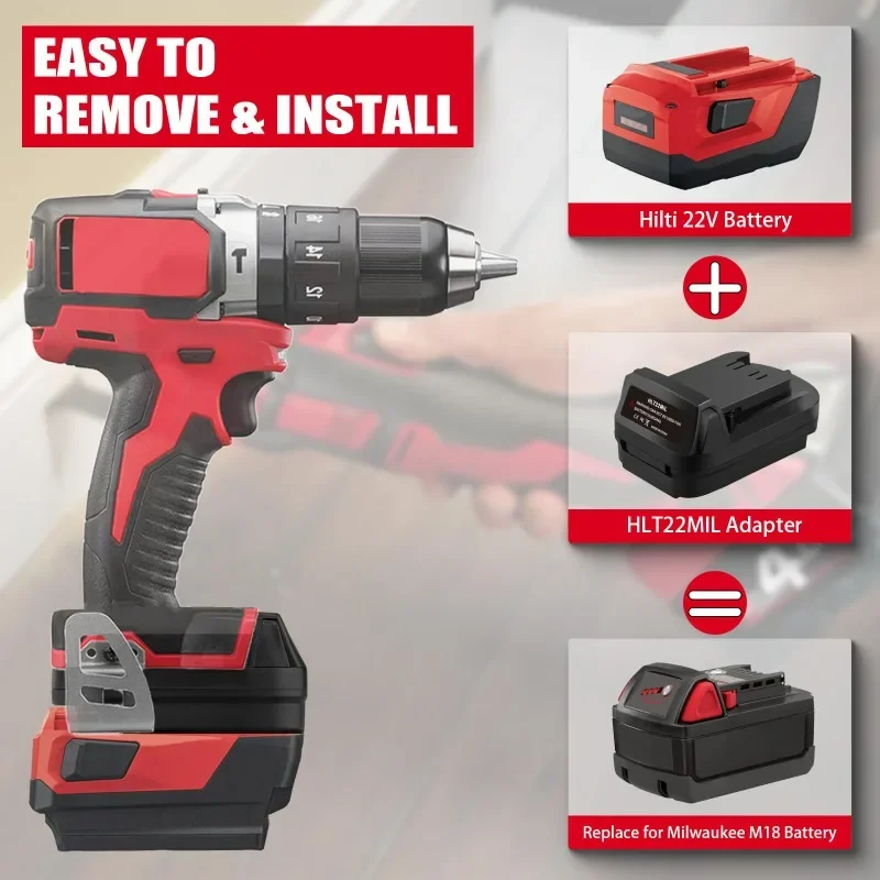 밀워키 18V 전동 공구용 배터리 어댑터 Hilti 2 - Power Tools Hilti 리뷰 및 가격