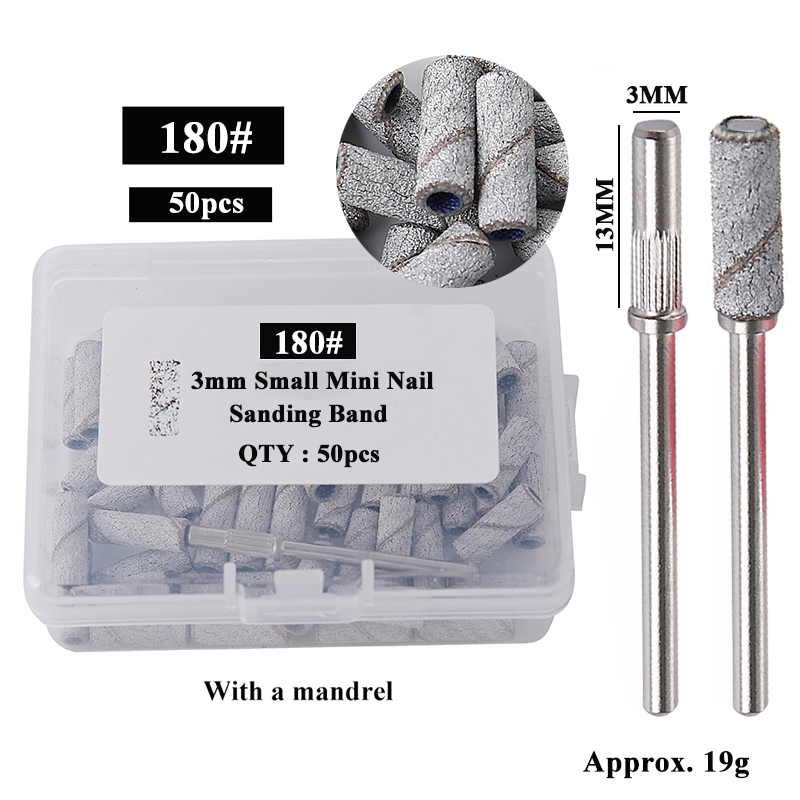 50 개/상자 3mm 미니 샌딩 밴드 1 샤프트 네일  - Power Toolbox 리뷰 및 가격