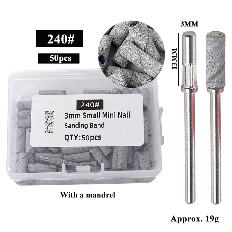50 개/상자 3mm 미니 샌딩 밴드 1 샤프트 네일  - Power Toolbox 리뷰 및 가격