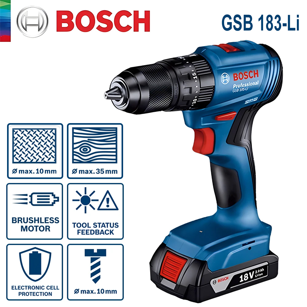 보쉬 GSB 183-LI 전기 드릴 스크루드라이버 무선 - Power Tools Cordless 리뷰 및 가격